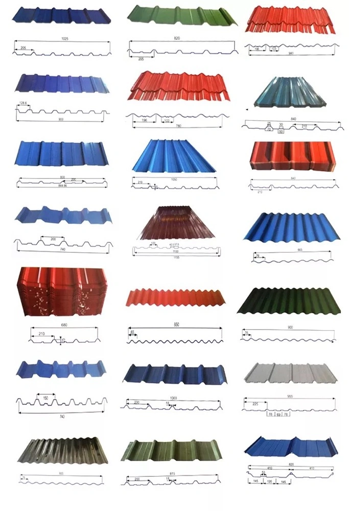 Color Coated Galvanized Steel Sheet Pile Corrugated Metal Roofing