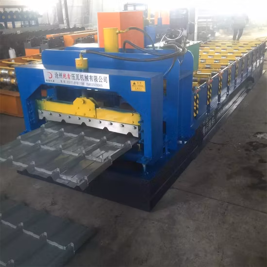 Macchina per la formatura di rotoli di lamiere per tetti in metallo con piastrelle smaltate completamente automatica, formatore di rotoli di piastrelle in resina antica